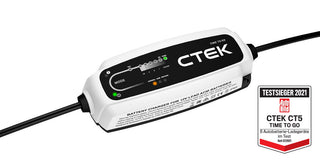 CTEK CT5 TIME TO GO battery charger tops Autobild charger test